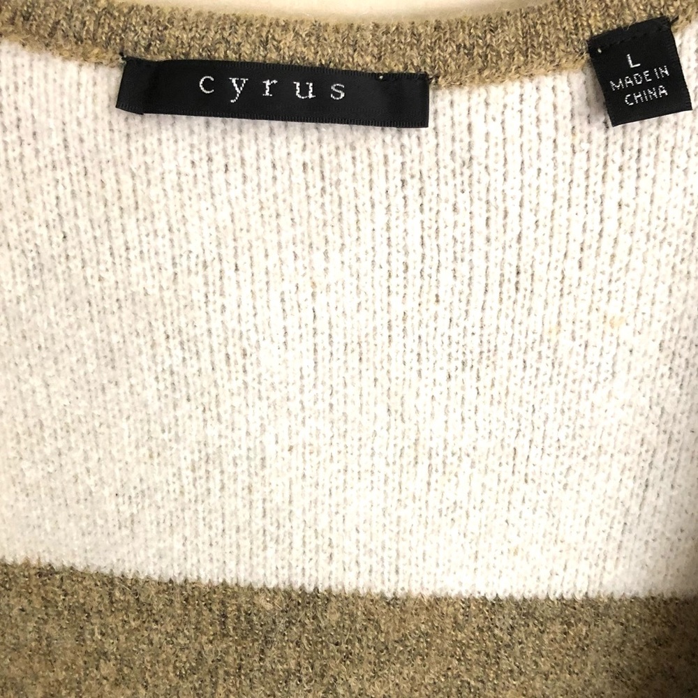 Cyrus Knit Camel Combo Coatigan Coat Cardigan Sz L NWT - Picture 9 of 10